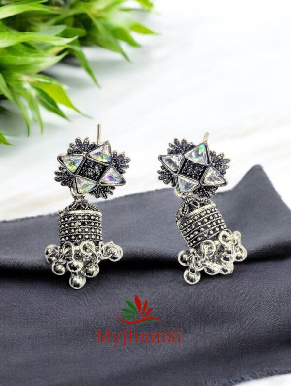 Oxidised Jhumka Earring For Women